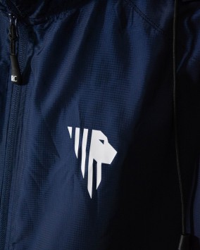 windproof jacket logo detail