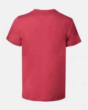 Dark red t-shirt grey Venezia 1600 logotype back